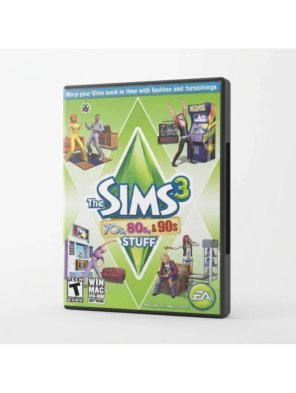 The Sims 3 70s 80s & 90s Stuff Expansion Pack Windows PC Mac Very Good!